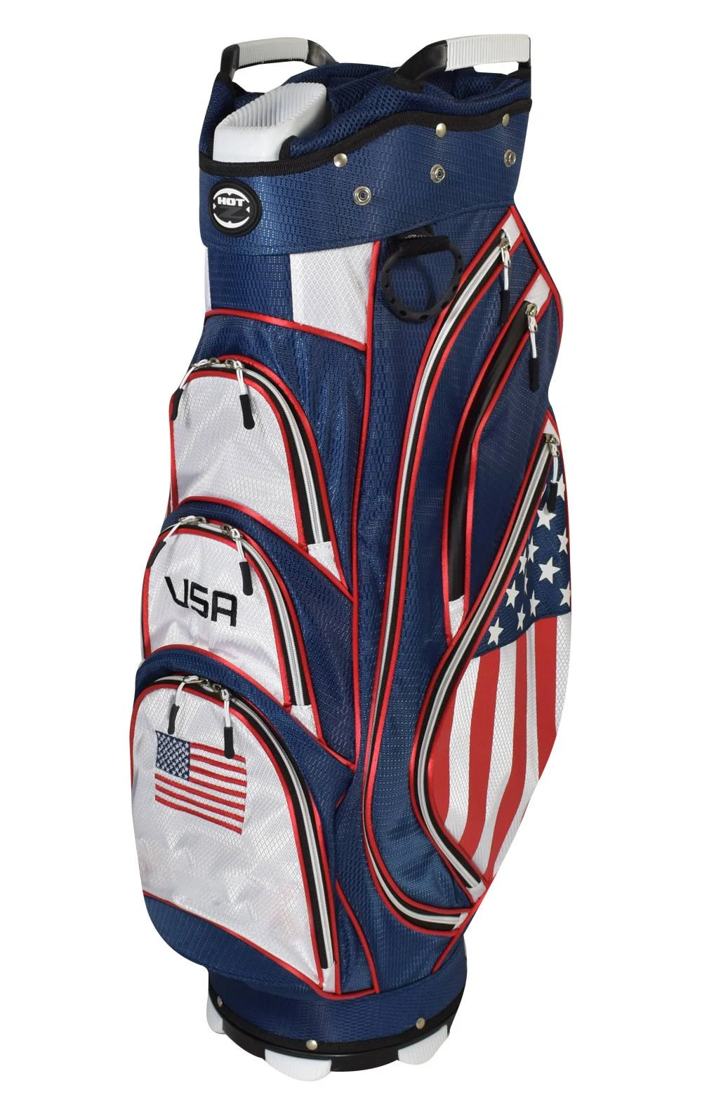 Hot Z Golf 2018 USA Cart Bag (Red White Blue) New