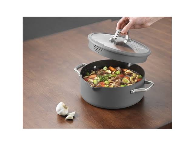 Calphalon Simply Easy System Nonstick Dutch Oven 5-Quart Gray