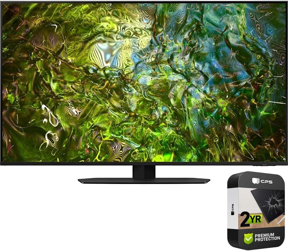 Samsung QN75QN90DA 75 Inch Neo QLED 4K Smart TV (2024) (Renewed) Bundle with 2 Year Enhanced Protection Pack