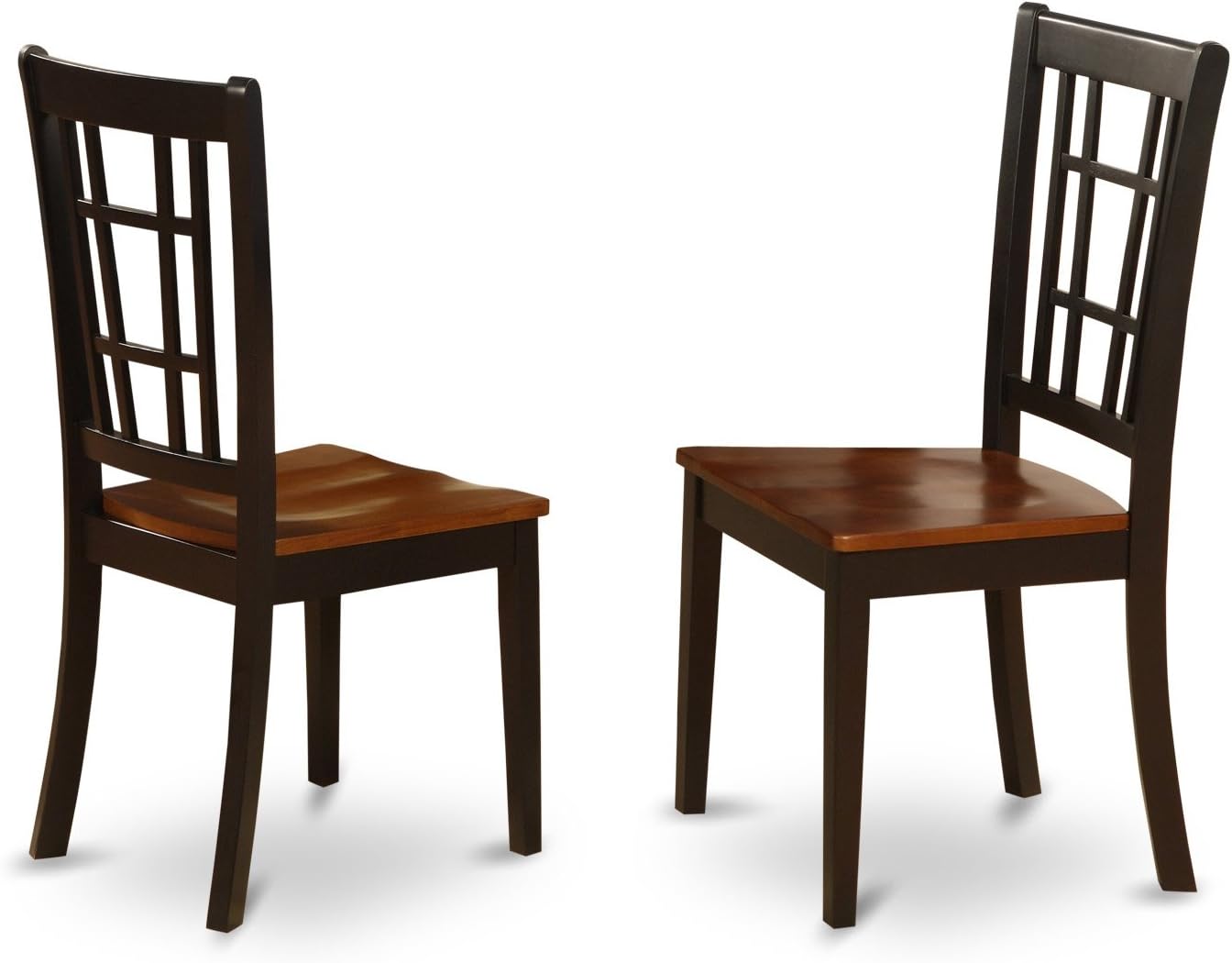 East West Furniture PLNI7-BCH-W 7 Piece Dining Set Consist of an Oval Dining Room Table with Butterfly Leaf and 6 Wood Seat Chairs, 42x78 Inch
