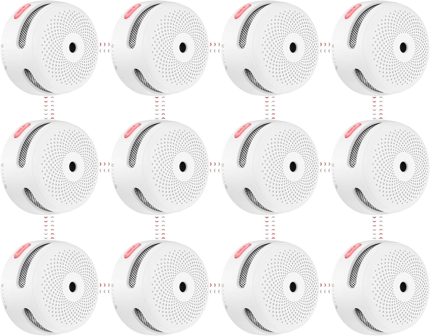 [Upgraded Model] X-Sense Wireless Interconnected Smoke Detector Fire Alarm with Over 820 feet Transmission Range, XS01-WR Link+, 6-Pack