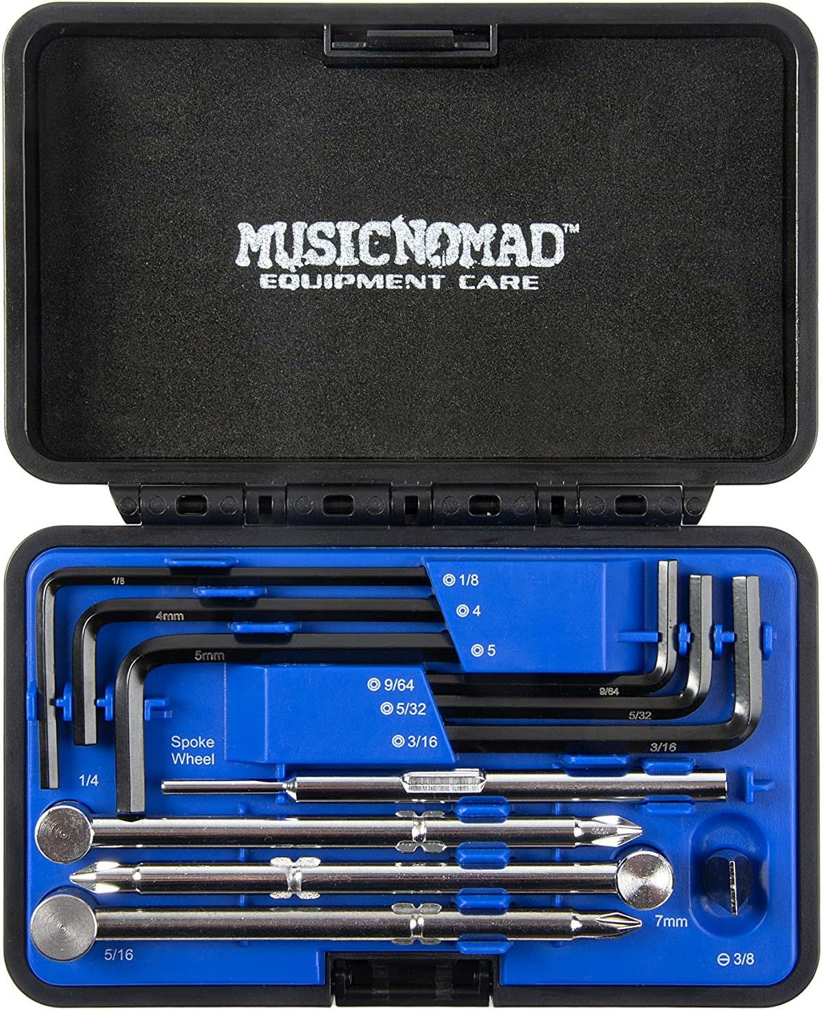 MusicNomad KEEP IT SIMPLE, SETUP (KISS)™ Starter Kit Bundle MN609-6 pc. Gauge Set, 26 pc. Guitar Tech Tool Set, 11 pc. Truss Rod Wrench Set