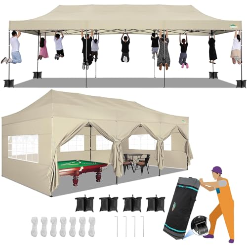 COBIZI 13x26 Pop Up Tent 13x26 Canopy with Sidewalls Heavy Duty Canopy Party Tent for Parties