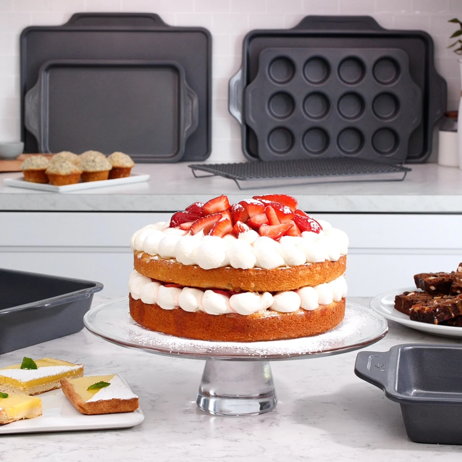 All-Clad Pro-Release Nonstick Bakeware Set, 10 piece Set