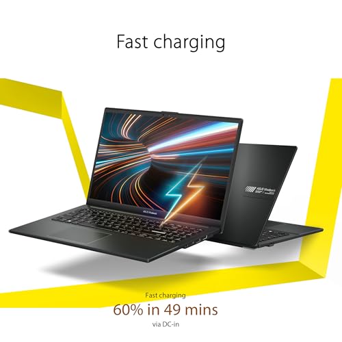 ASUS Vivobook Go 15.6” FHD Slim Laptop, AMD Ryzen 3 7320U Quad Core Processor, 8GB DDR5 RAM, 256GB SSD, Windows 11 Home, Fast Charging, Webcam Sheild