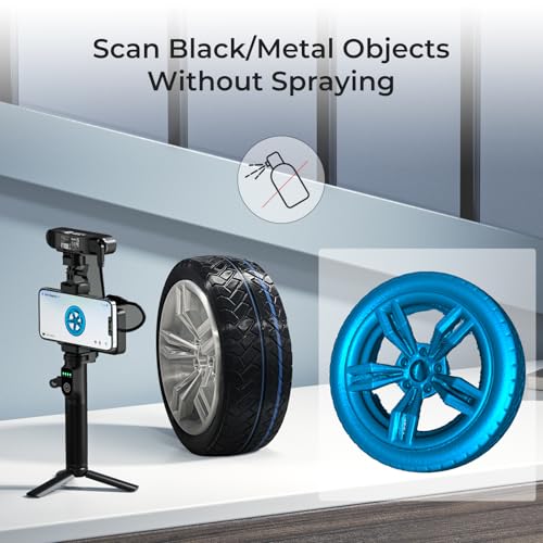 Creality CR-Scan Raptor Pro 3D Scanner for 3D Printing, 22+7 Blue Laser Lines, 30-60fps High Frame Scanning, 24-Bit Full-Color Scans