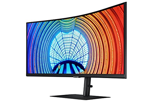 SAMSUNG Viewfinity S65UA Series 34-Inch Ultrawide QHD Curved Monitor, 100Hz, USB-C, HDR10 (1 Billion Colors), Height Adjustable Stand