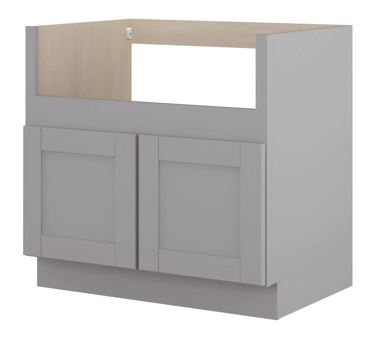 Sunny Wood Gsb36fs-A Grayson 36" Wide Double Door Farm Sink Base Cabinet - Grey