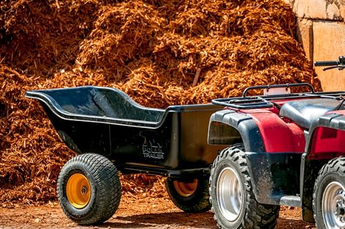 Polar TA1500 Tandem Axle Utility Trailer – 22 Cu. Ft. ATV/UTV Hauling Trailer with 1500 lb. Capacity – Rugged Rubber Wide Track Tires – Model 8262