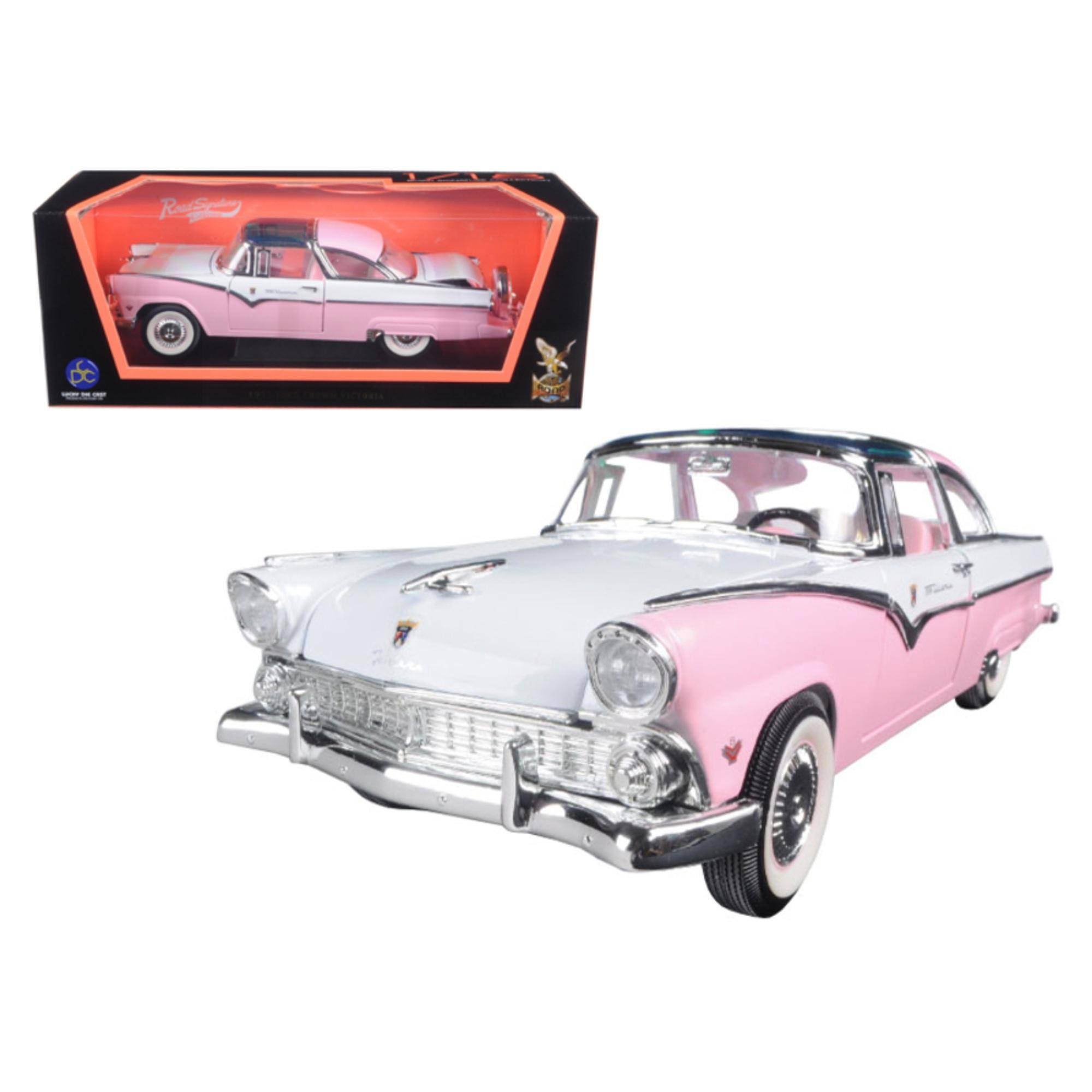 1955 Ford Fairlane Crown Victoria Green 1/18 Diecast Model Car by Road Signature
