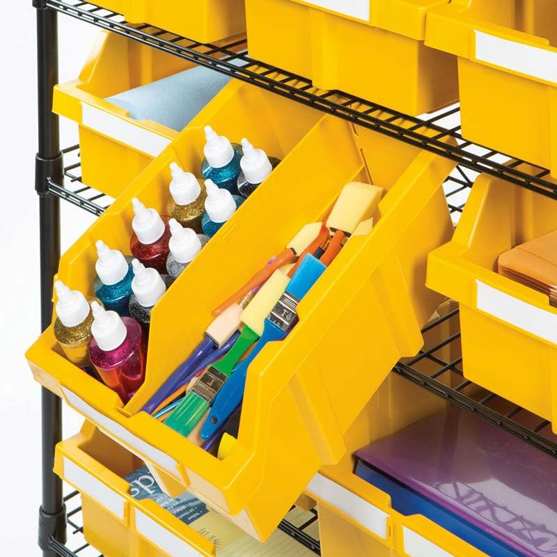 Seville Classics Heavy Duty NSF Bin Rack Solid Steel Wire Shelving Storage Unit, Patented Organizer for Garage, Warehouse, Office, Restaurant