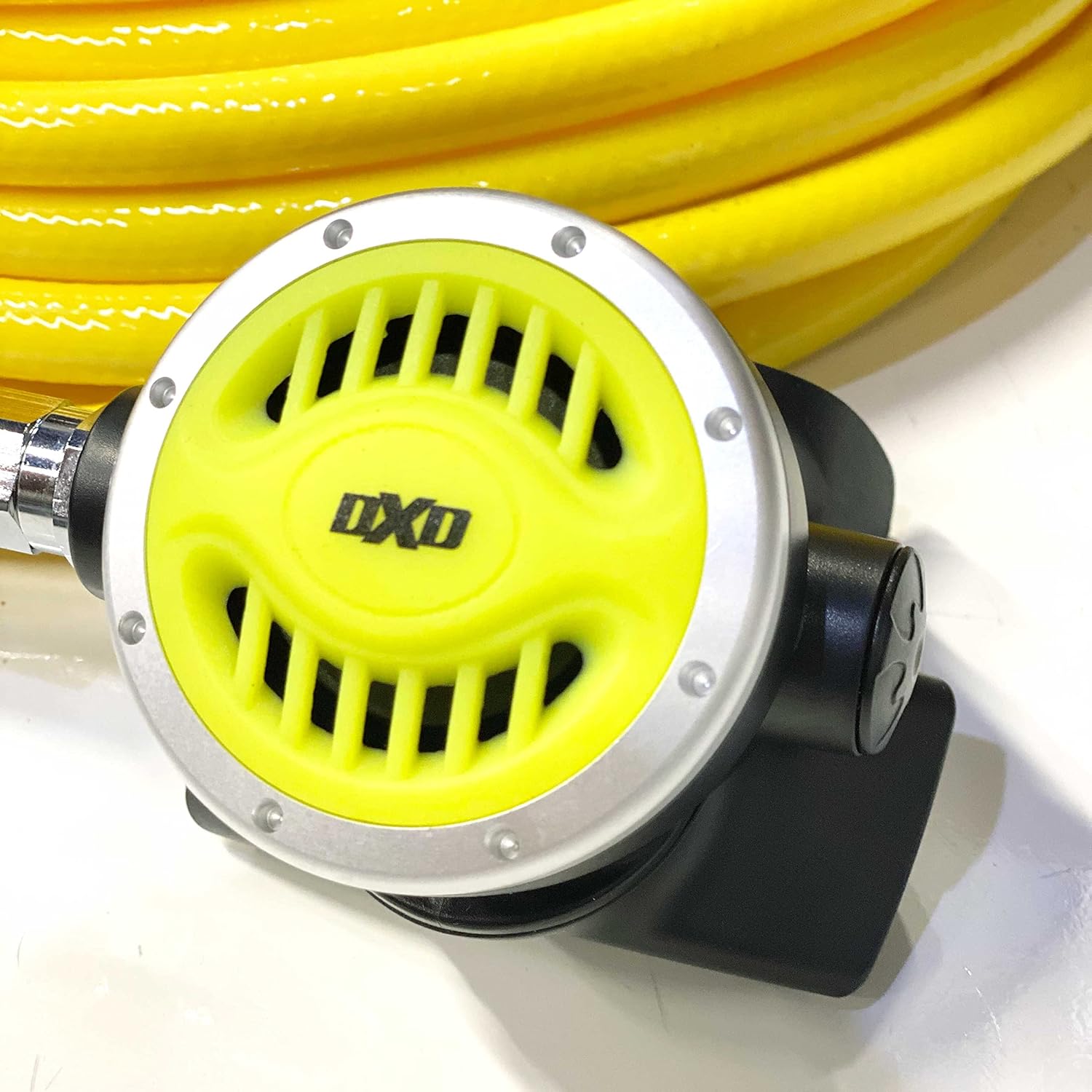 DXDiver Hookah Kayak Diving Regulator Hose Kit DxD First and Second Stage Reg Button Gauge Long Hose Ideal for Boat Cleaning Dock Maintenance and