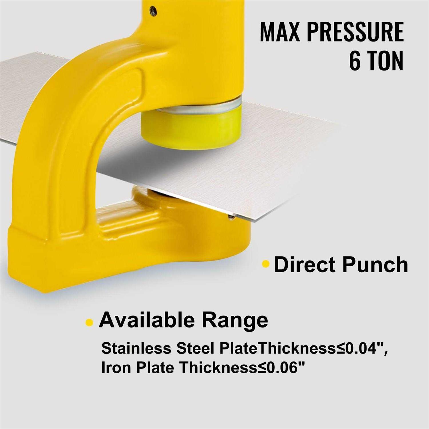 VEVOR Hydraulic Hole Punching Machine 6 Ton Manual Hole Digger Punch - Shop Hardware Tools Online Store