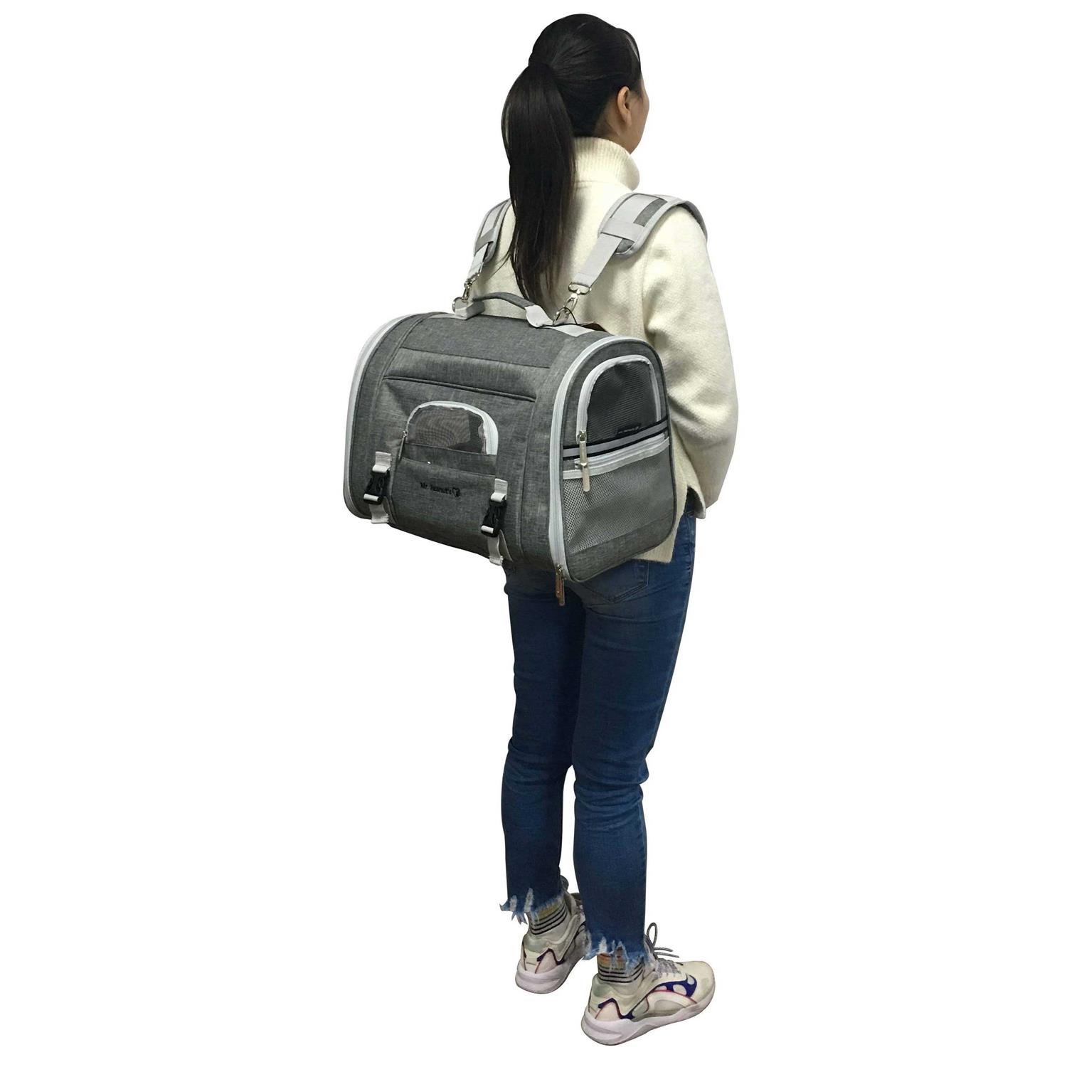 Mr. Peanut&amp;s Monterey Series Convertible Backpack Airline Approved Pet Carrier - Pet Supplies online store