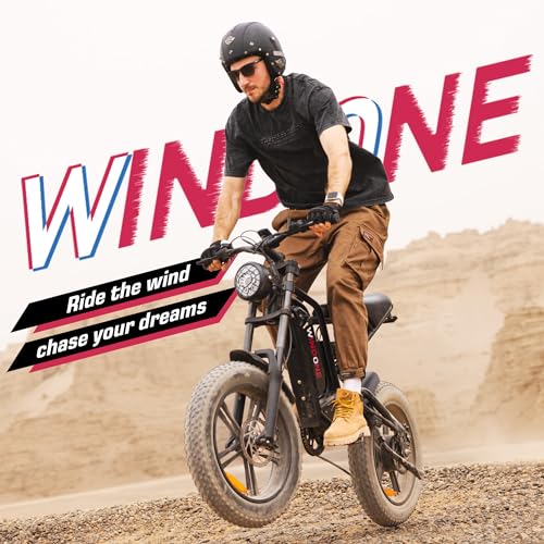 E2/K20 Electric Bike for Adults, 48V 13Ah/15Ah Battery, Up to 28 MPH & 46.6/60 Miles (PAS), 750/1000W Peak Ebike with All-Terrain 20"/26''