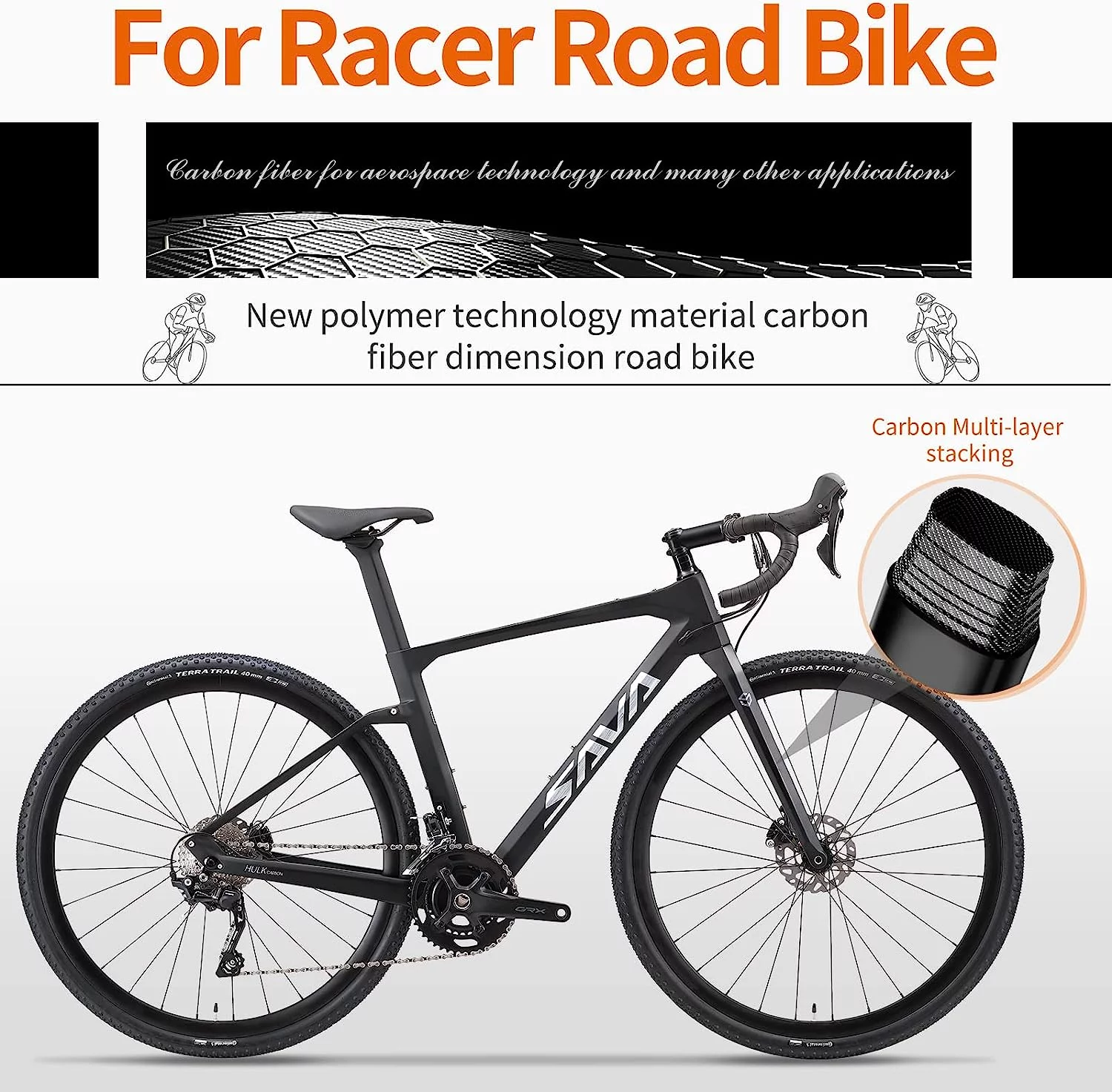 SAVADECK Carbon Gravel Road Bike