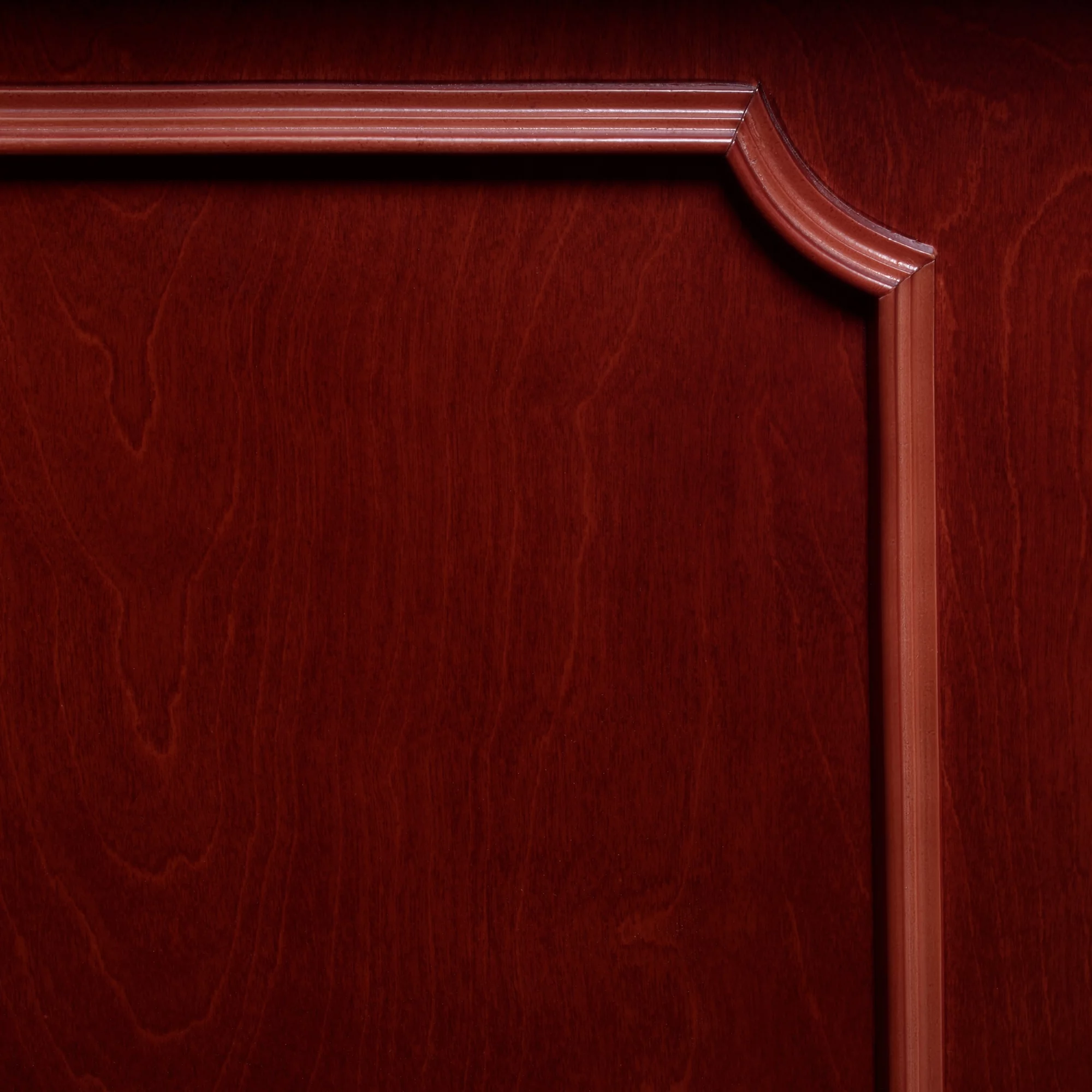 Regency Prestige 72 x 36 in. L Shape Desk with Double Pedestal Drawer Unit - Mahogany