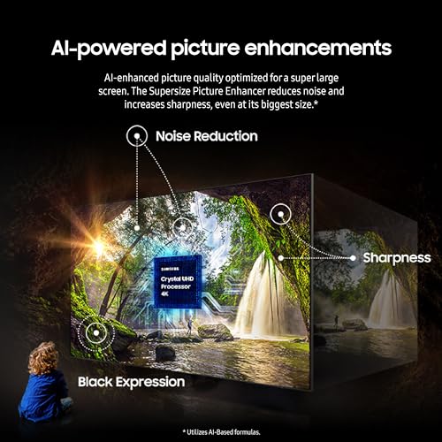SAMSUNG 98-Inch Class 4K Crystal UHD DU9000 Series HDR Smart TV, Object Tracking Sound Lite - Smart Home Appliances