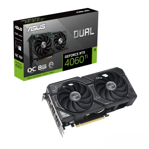 ASUS Dual GeForce RTX™ 5060 Ti 16GB GDDR7 OC Edition (PCIe 5.0, 16GB GDDR7, DLSS 4, HDMI 2.1b, DisplayPort 2.1b, 2.5-Slot Design