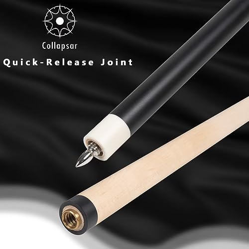 Collapsar Heavy Hitter Jump Break Cue,25oz 3 Piece Pool Cue 14mm Phenolic Tip,25-Ounce Billiard Pool Stick