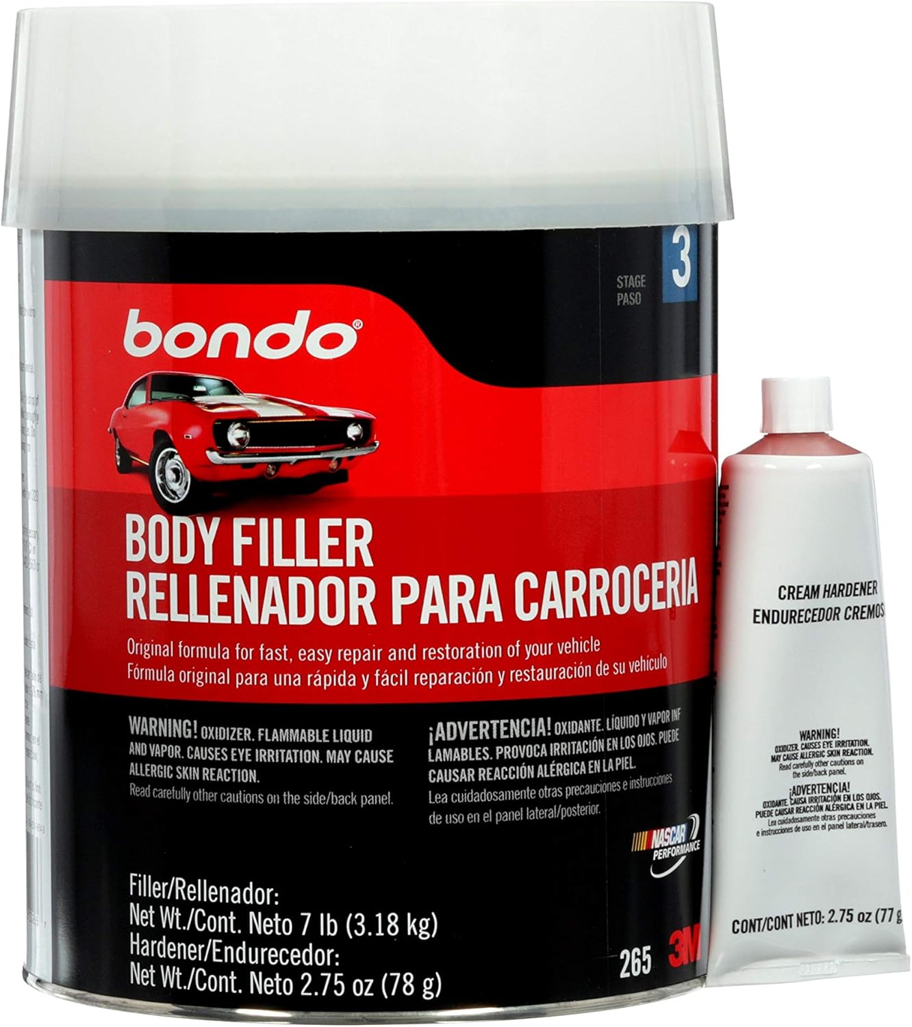 Bondo 265 Lightweight Filler Can - 1 Gallon Pack of 2