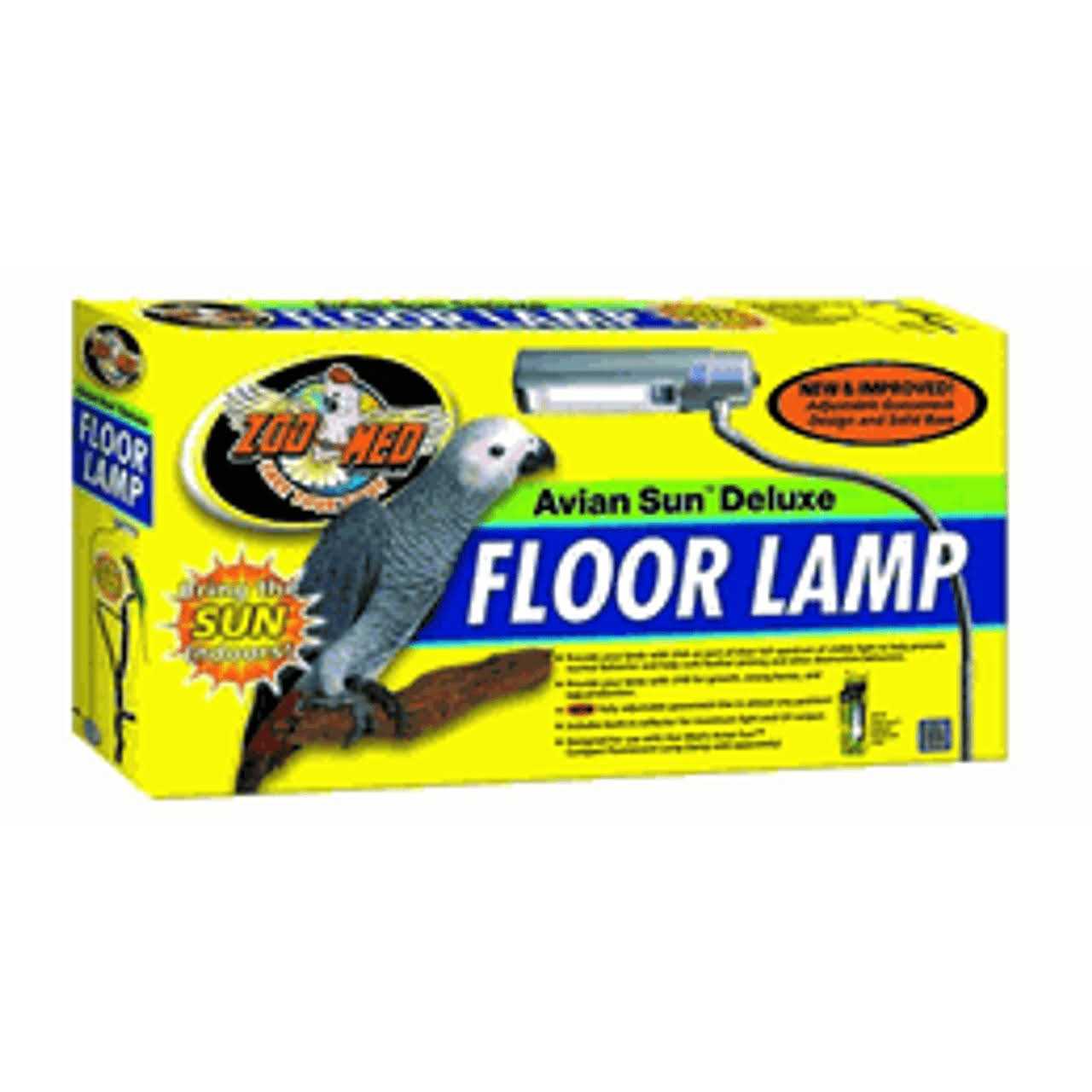Zoo Med Avian Sun Deluxe Floor Lamp with 5.0 UVB Lamp - Pet Supplies online store