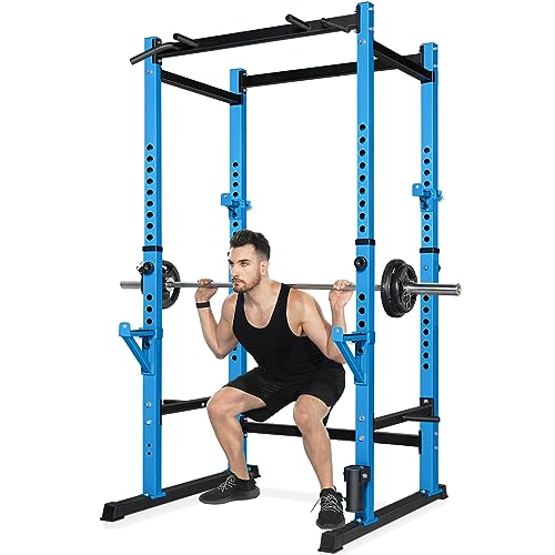 Bongkim Power Rack, Rack Cage for Weight Training, Adjustable Squat Stand Rack for Home Gym Equipment, Lifting Cage with 660lb Capacity
