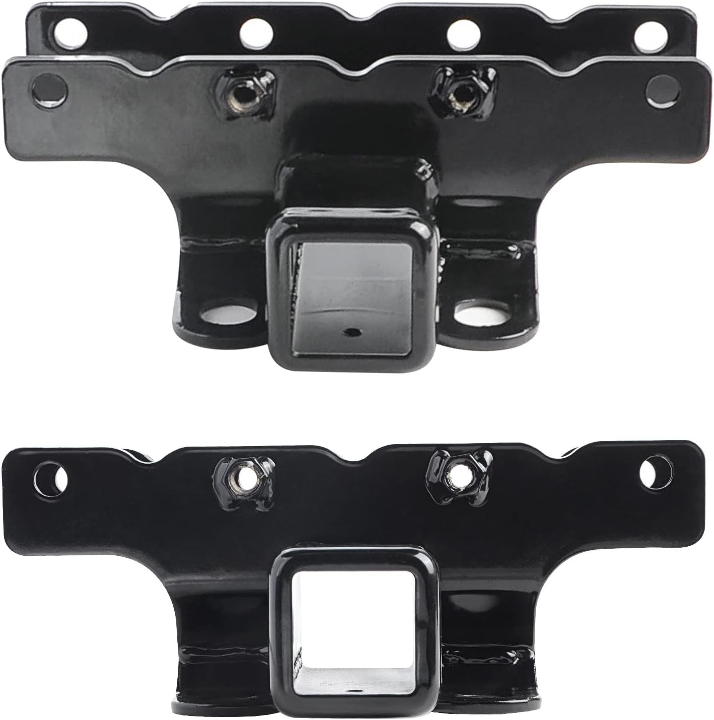 2 Inch Rear Bumper Towing Hitch Receiver Kit Compatible with 2018-2022 Jeep Wrangler JL/JLU 2 Door & 4 Door Receiver Hitches Pack of 2