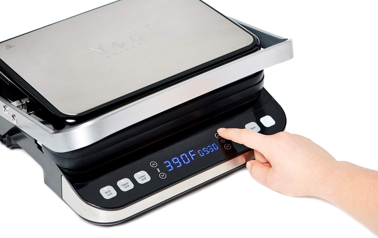 Yedi Total Package 6-in-1 Digital Indoor Grill, Waffle Maker, Panini Press, Griddle, with Deluxe Accessory Kit