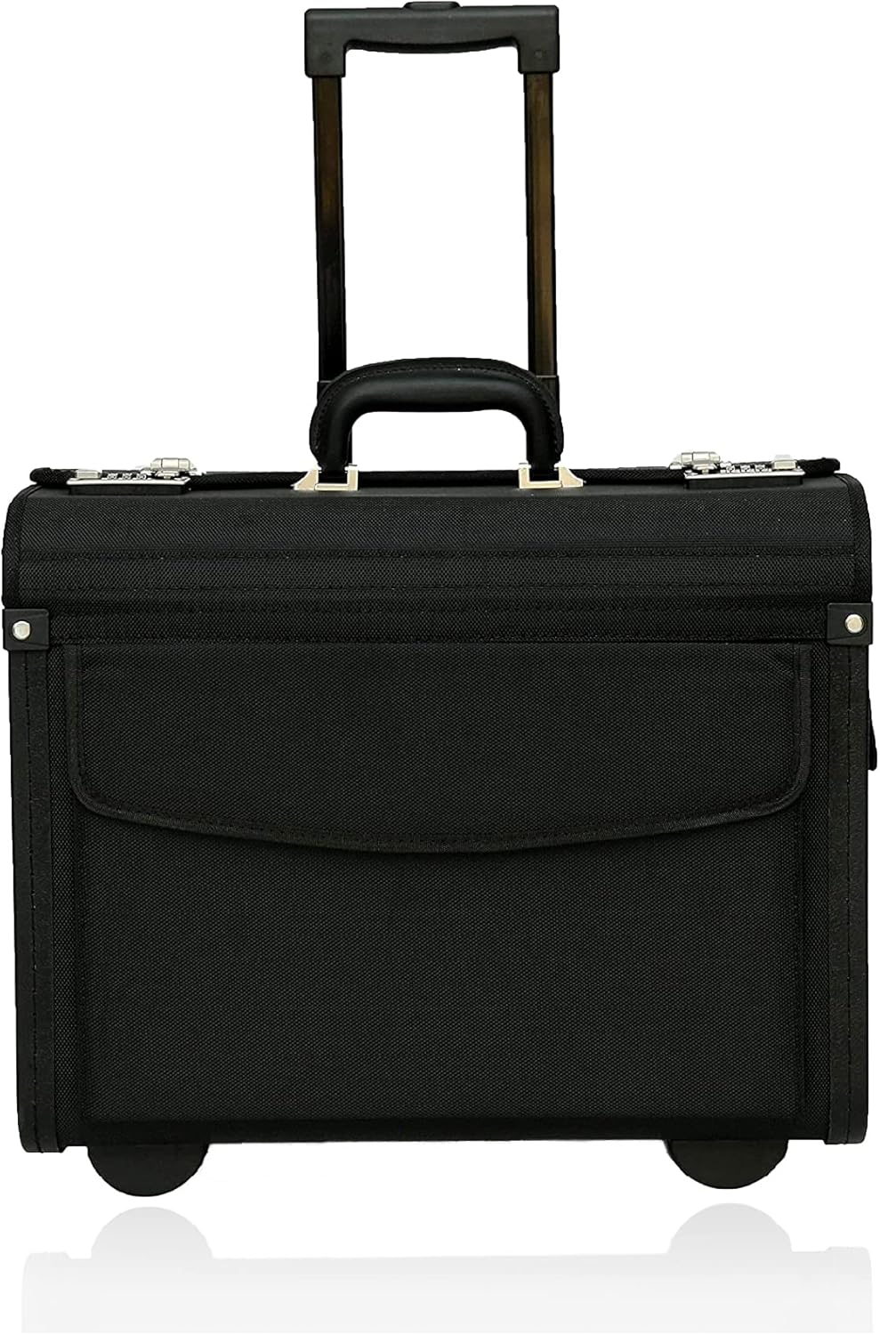 Tassia Wheeled Catalog Pilot Case Business 16 Laptop 1680D Nylon Flight Briefcase Bag