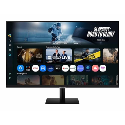 Samsung 43&rdquo; Smart Monitor M7 (M70F) 4K UHD Display, Samsung Vision AI, Smart TV Apps, Gaming Hub, USB-C, HDMI and USB-A, Black, LS43FM702UNXZA
