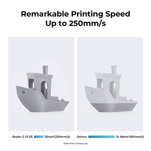 Creality Ender 3 V3 SE 3D Printer, 250mm/s Faster FDM 3D Printers with CR Touch Auto Leveling