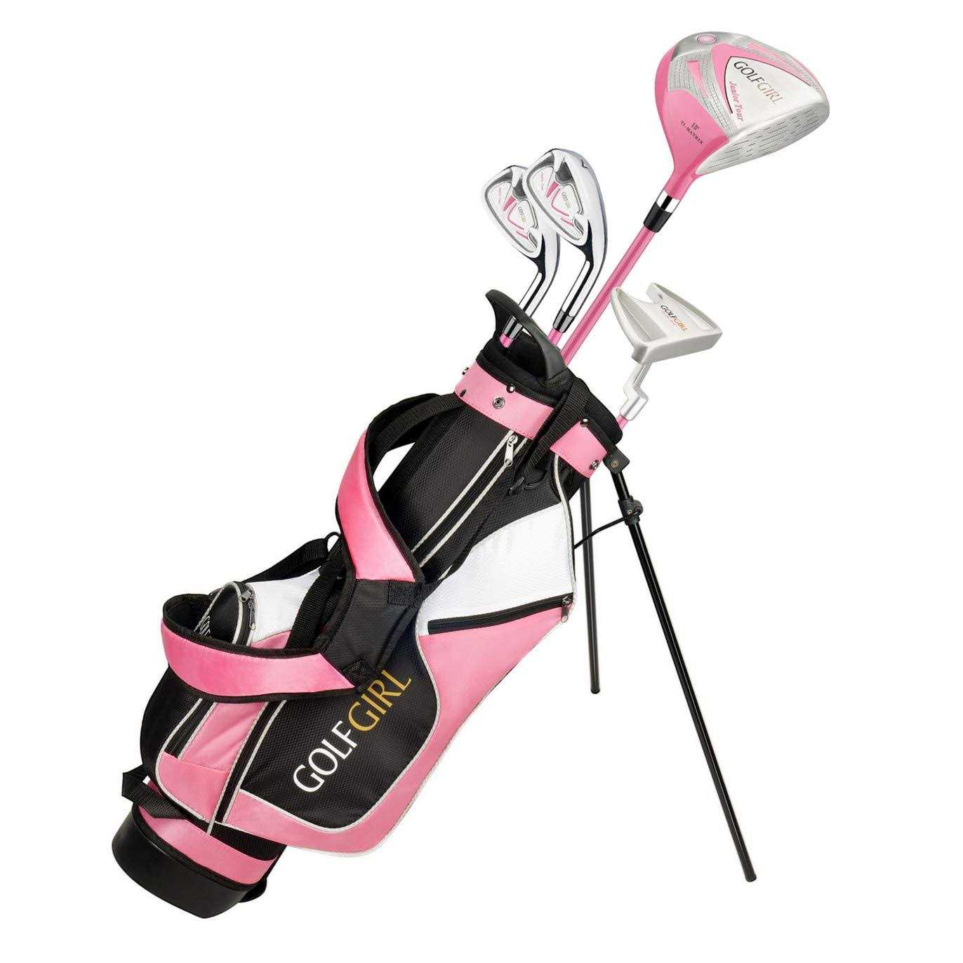 Golf Girl Junior Girls Golf Set V3 with Pink Clubs and Bag - Sports Supplies Online Store