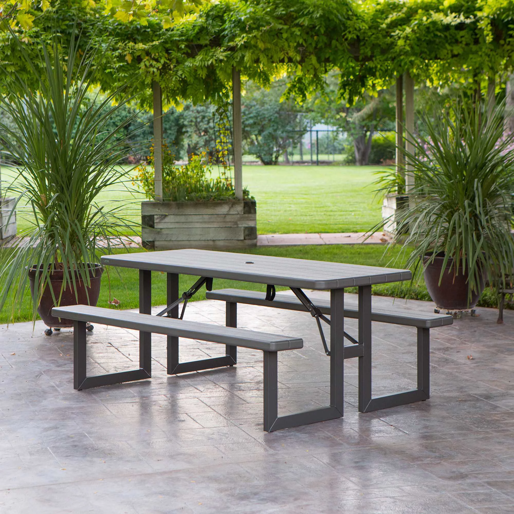 Lifetime 6-Foot Craftsman Folding Picnic Table
