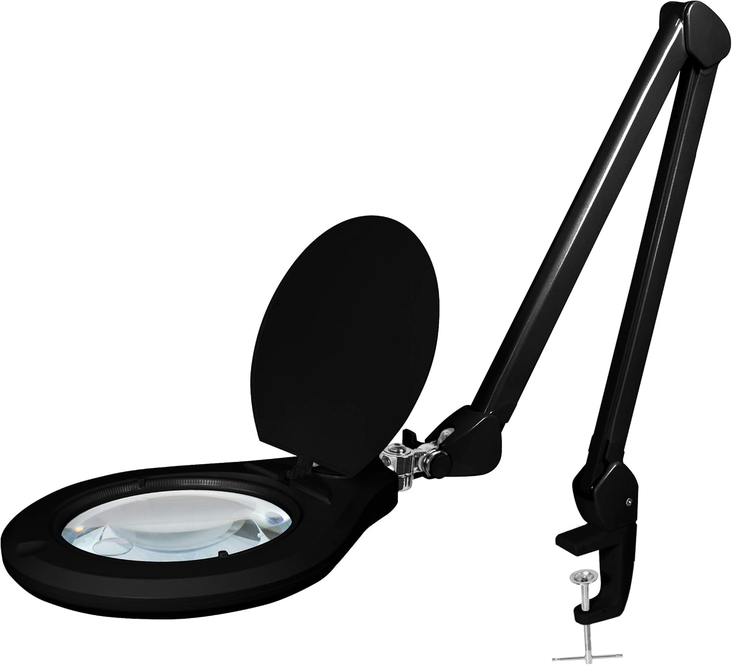 Neatfi Elite XL HD Bifocals 72pcs SMD LED Super LED Magnifying Lamp with Clamp, 6 inches Glass Lens, 5 Diopter with 12 Diopter, 6000-7000K