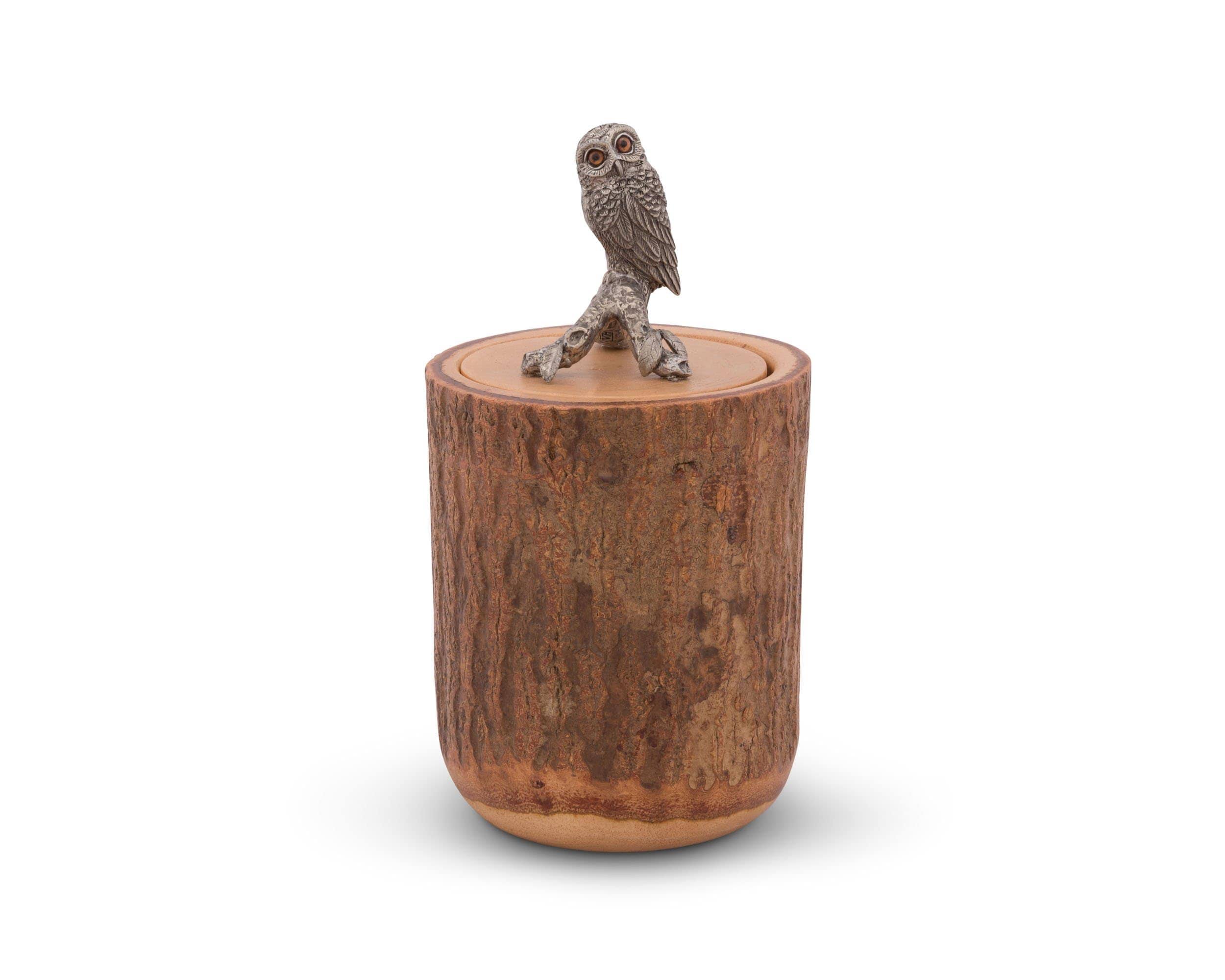 Vagabond House Owl Wood Canister
