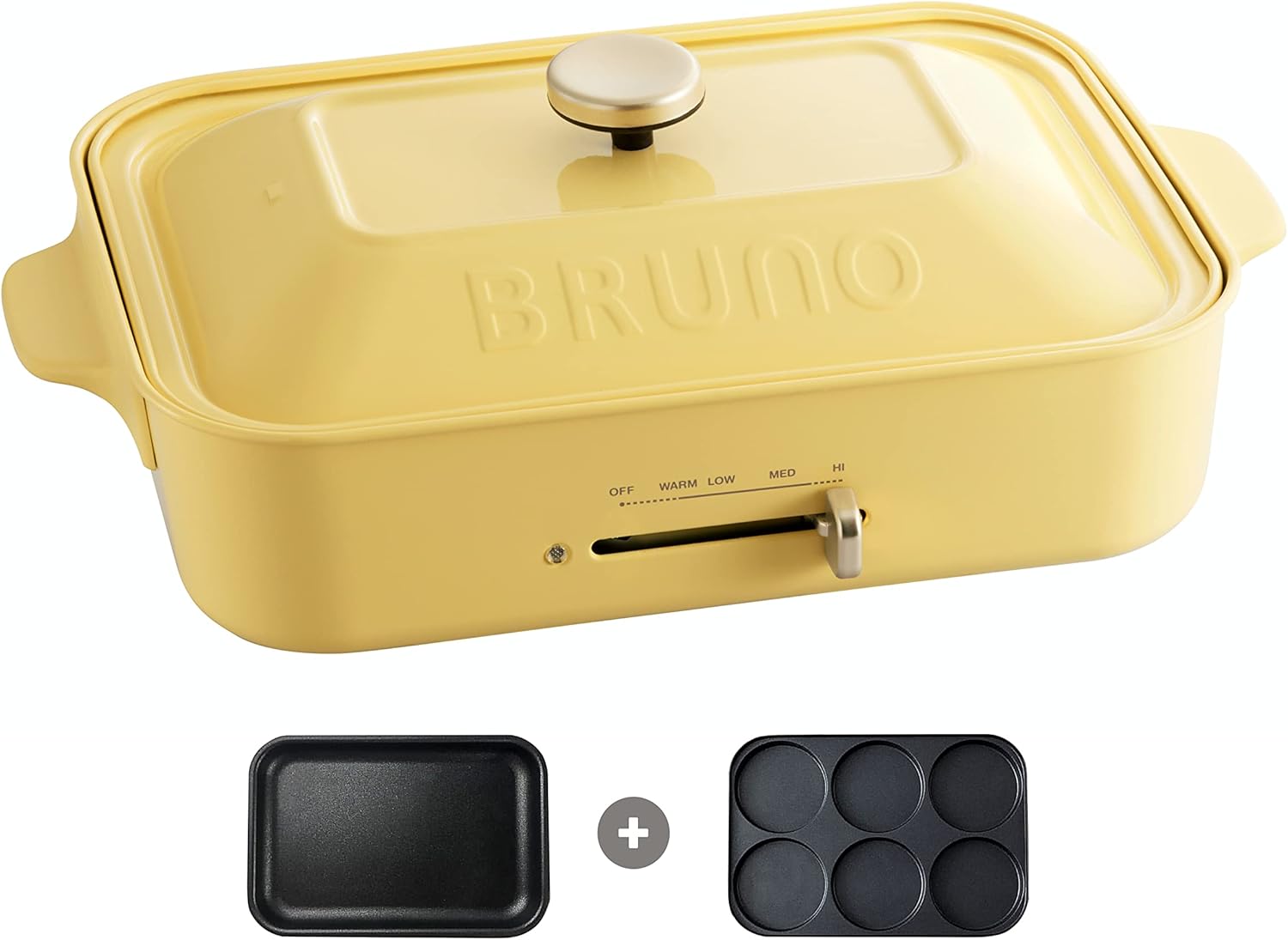 Bruno Multifunctional Electric Compact Hot Plate BOE021 Indoor Grill Electric Griddle Party Pancake Octopus Takoyaki Hotpot and Steamer NEW 120V