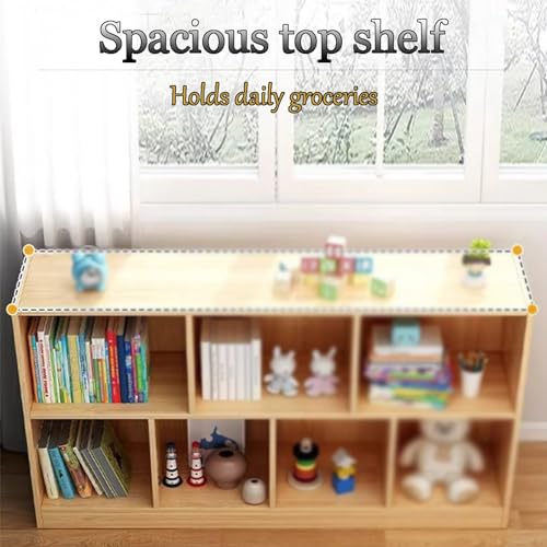 Simple Children's Bookshelf Floor Standing Bookcase Household Storage Cabinet Wall Storage Cabinet Multi Storage Cabinet School Bookcase Sanding