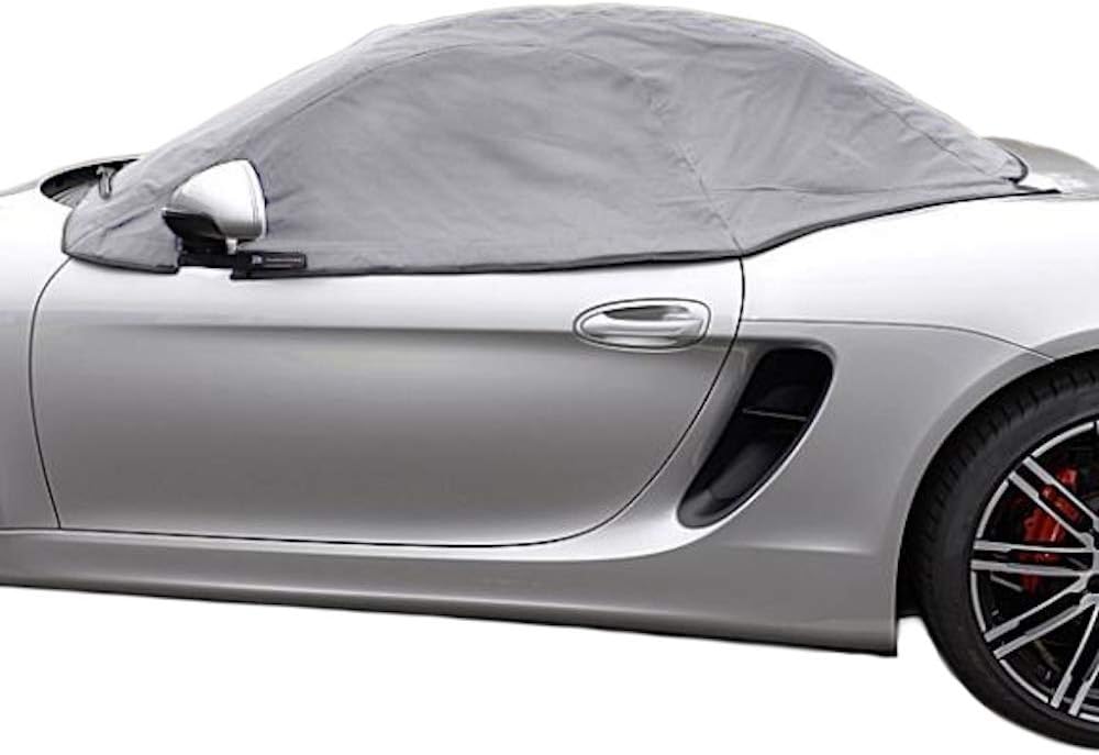 North American Custom Covers Compatible Soft Top Roof Protector Half Cover for Porsche Boxster 981