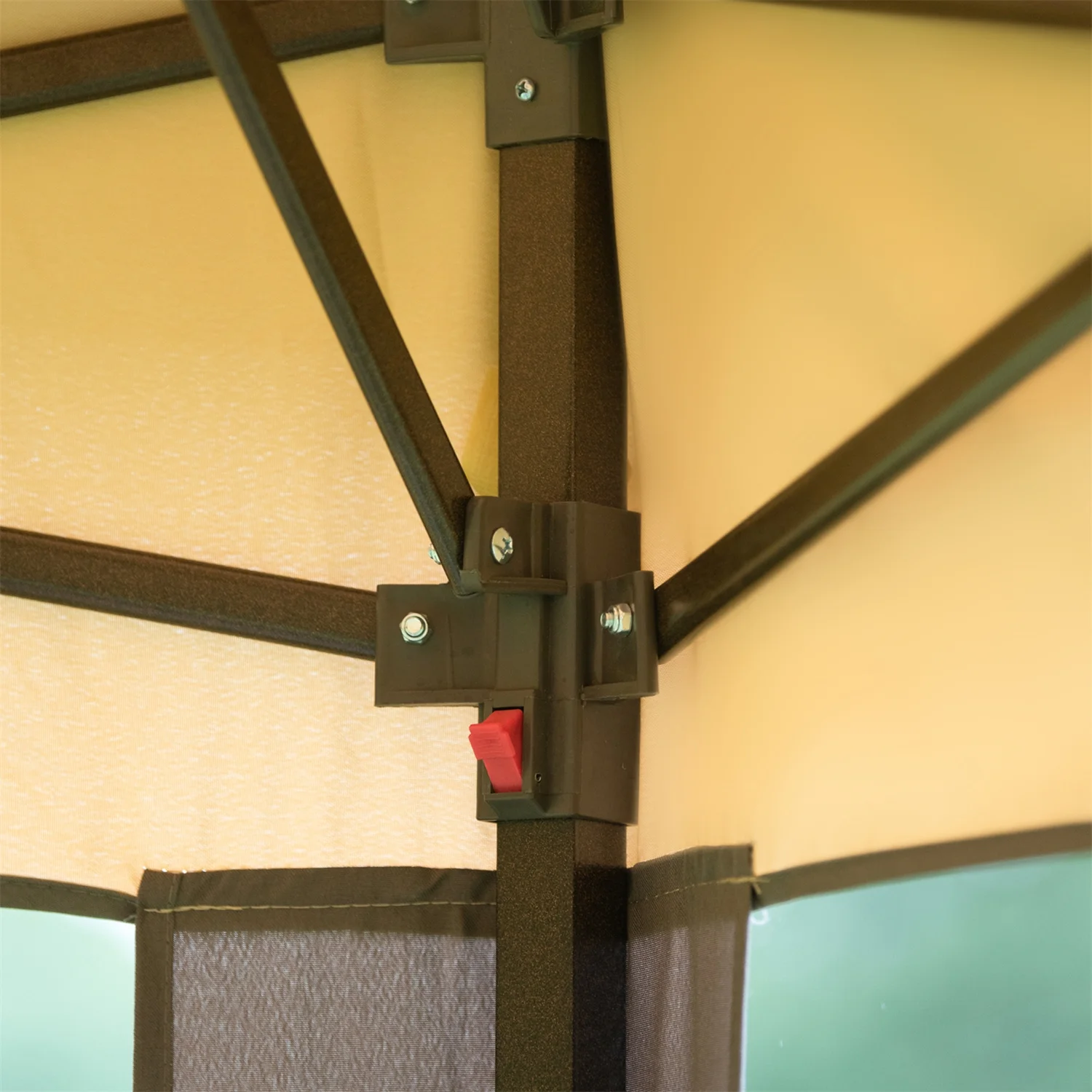 Visentor Patio Gazebo, 13x13FT Outdoor Garden Gazebo Tent with Mosquito Netting Sidewalls