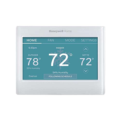 Honeywell Home RTH9585WF Wi-Fi Smart Color Thermostat, 7 Day Programmable, Touch Screen, Energy Star, Alexa Ready, C-Wire Required