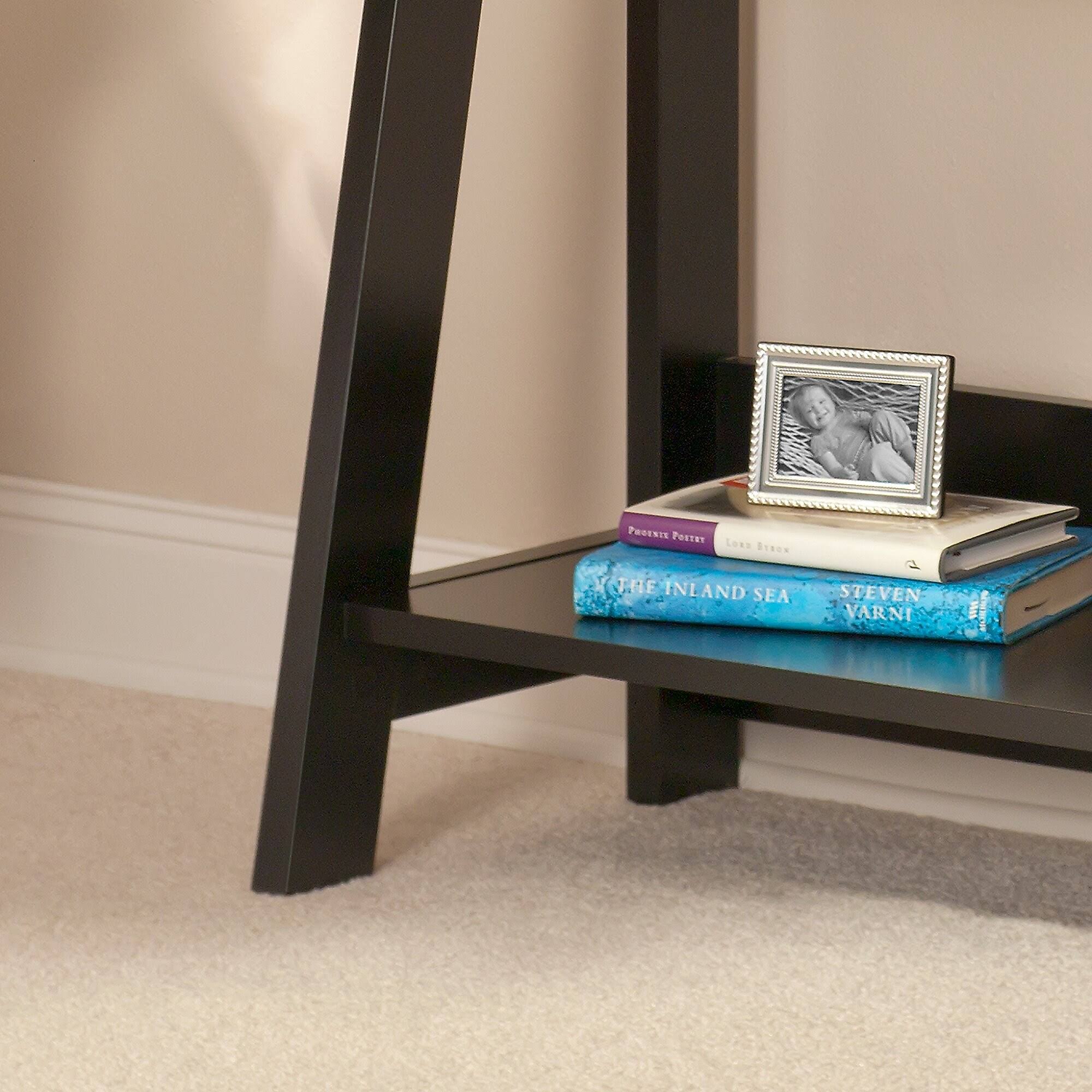 Bush Furniture Alamosa Classic Black Ladder Bookcase