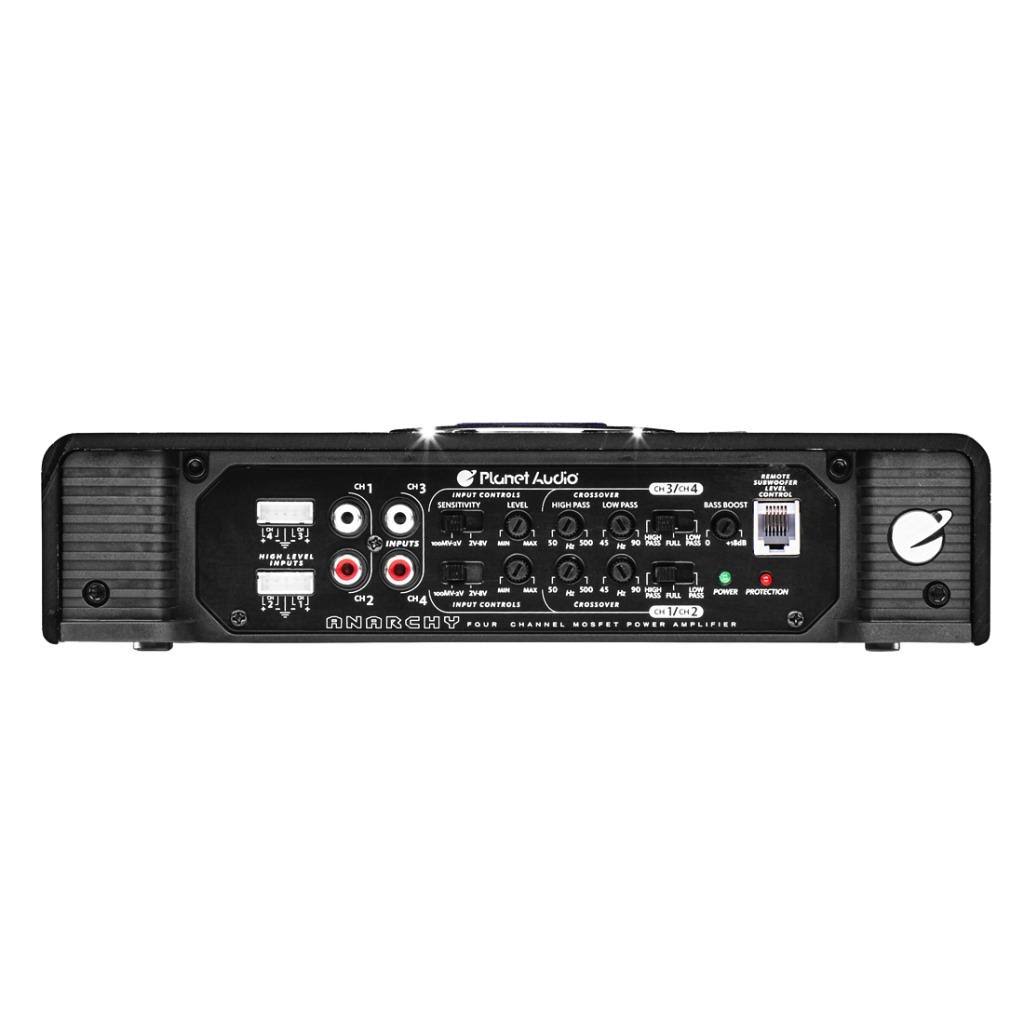 Planet Audio Anarchy AC2400.4 Class AB 4-Channel Car Amplifier - 2400W