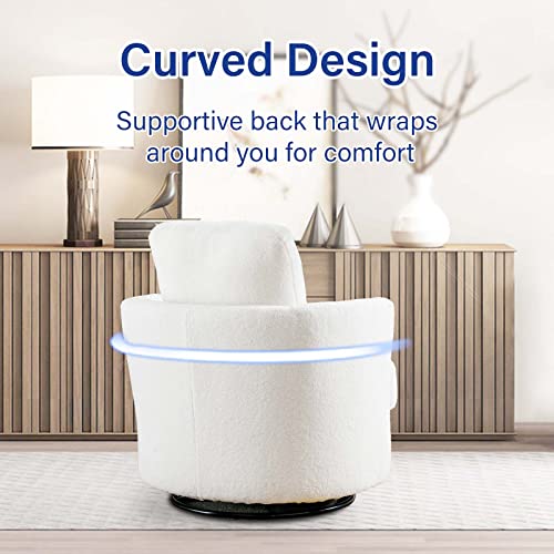 ODUWA Swivel Barrel Chair Set of 2