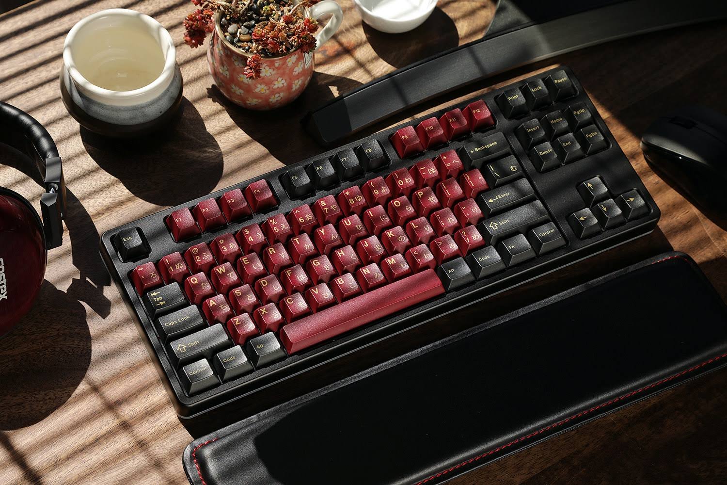 Drop + RedSuns GMK Red Samurai Keycap Set for 65% Keyboards Compatible with Cherry MX Switches and Clones 65% 75key Kit