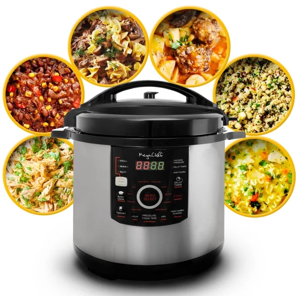 Megachef 12-Quart Digital Pressure Cooker, 17" x 15"