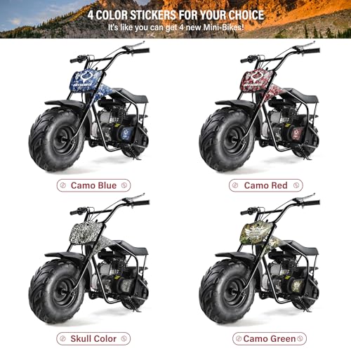 Oryxearth Mini Dirt Bike for Kids, 105CC 4-Stroke Kid Gas Powered Off-Road Pocket Pit Trail Motorcycle W/EPA Approved
