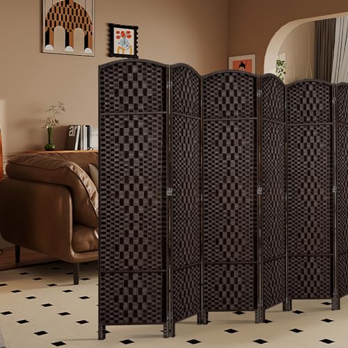 Room Divider, Room Dividers and Folding Privacy Screens, 16in Privacy Screen, 6 Panel Temporary Wall Partitions, 6ft Space Separation Panel Screen