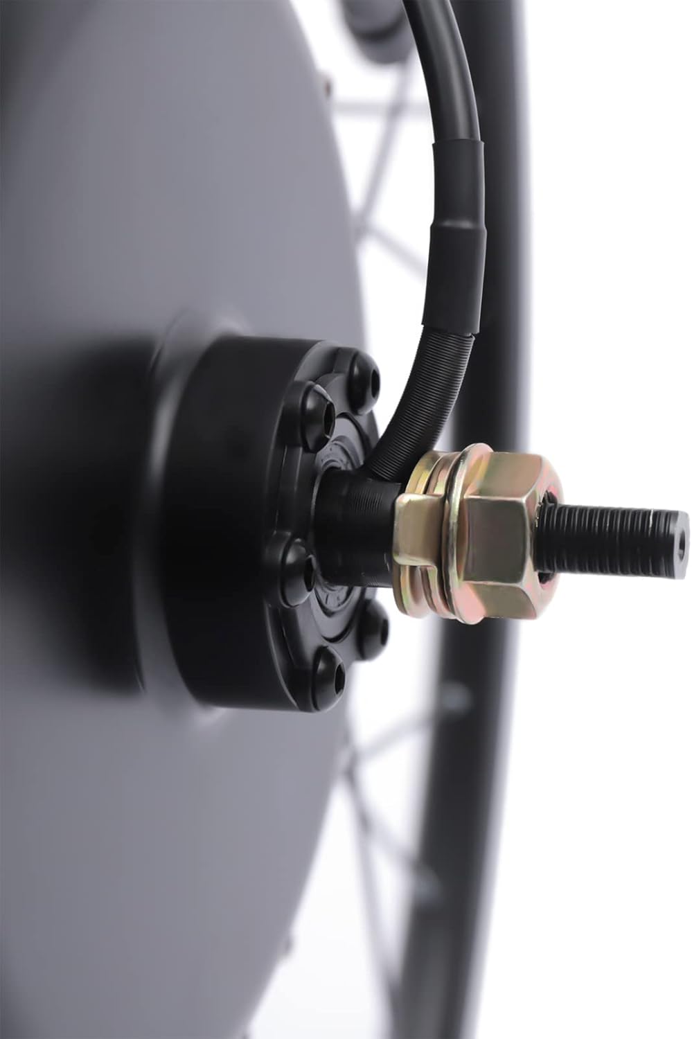 Brushless and Gearless 205 Series Wheel Motor Electric Bicycle Conversion Kit,Low Noise 5 Speed Gears,Ebike Rear Motor Wheel LCD Display,Rear Hub