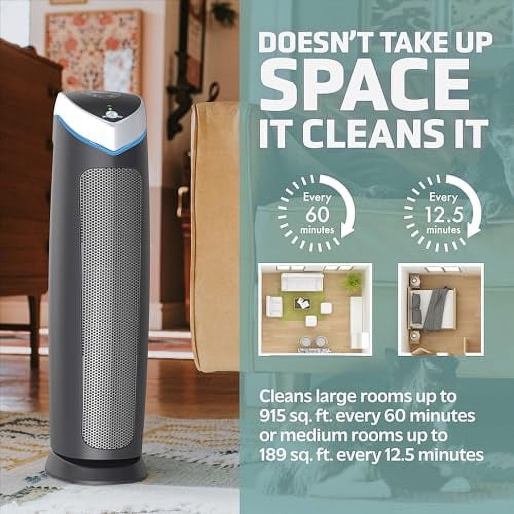 GermGuardian Air Purifier with Genuine HEPA 13 Pet Pure Filter, Removes 99.97% of Pollutants, Covers Large Rooms up to 915 Sq. ft. in 1 Hour